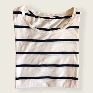 Madewell Striped T-Shirt Black & White Size Medium